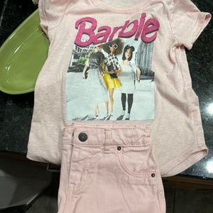 Barbie skirt and skirt 6x